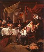 Jan Steen The Dissolute Household oil painting artist